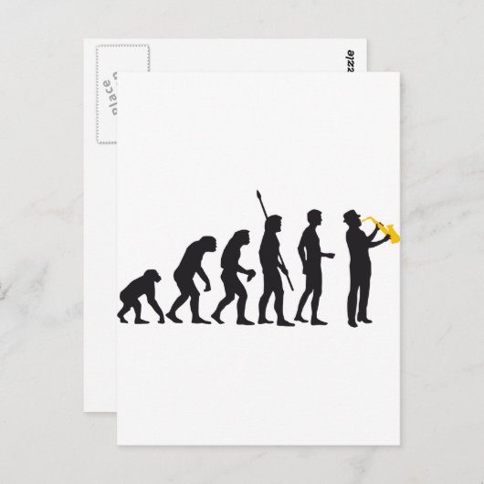 Carte Postale jazz évolution (Devant / Derrière)