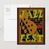 Carte Postale Jazz Fest 2011 Guitare (Devant / Derrière)