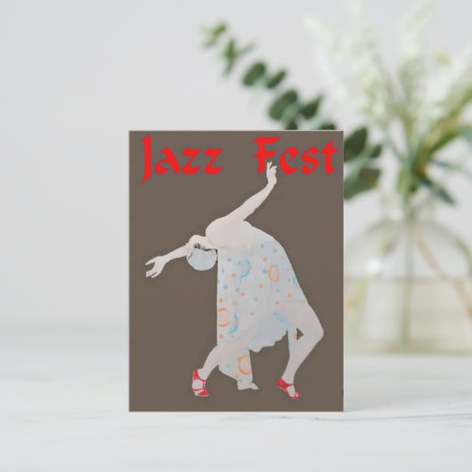 Carte Postale Jazz Fest Danseuse 3 (Debout devant)
