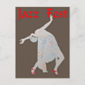 Carte Postale Jazz Fest Danseuse 3 (Devant)