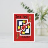 Carte Postale Jazz Fest Japonais Imprimer Abstrait (Debout devant)