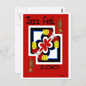 Carte Postale Jazz Fest Japonais Imprimer Abstrait (Devant / Derrière)