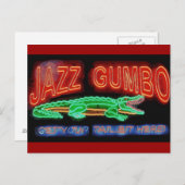 Carte Postale Jazz Gumbo (Devant / Derrière)