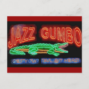 Carte Postale Jazz Gumbo