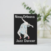 Carte Postale Jazz, Nouvelle-Orléans, Danseuse (Debout devant)