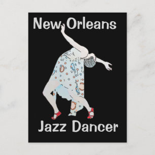 Carte Postale Jazz, Nouvelle-Orléans, Danseuse