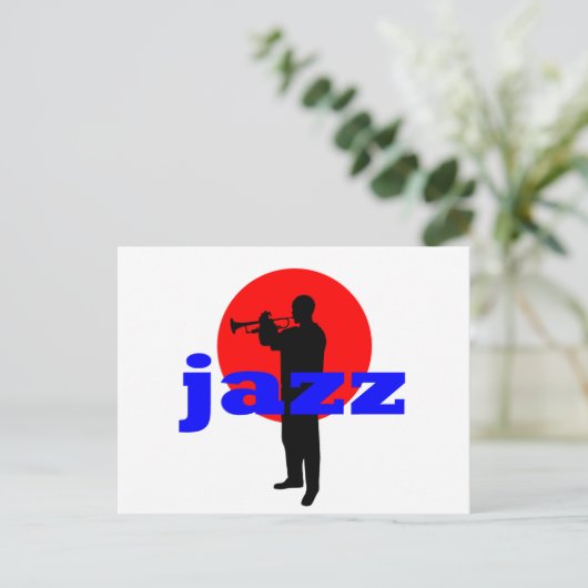 Carte Postale Jazz Player (Debout devant)