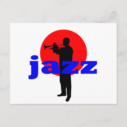 Carte Postale Jazz Player (Devant)