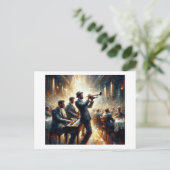 Carte Postale Jazz Trio, (Debout devant)