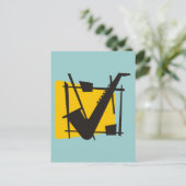 Carte Postale Jazzy Sax (Debout devant)