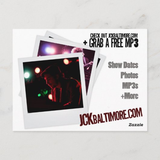 Carte Postale JCKbaltimore.com (Dos)