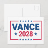 Carte Postale JD Vance 2028 (Devant / Derrière)