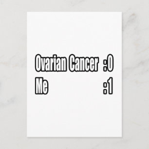 Carte Postale Je Bats Le Cancer De L'Ovarien (Tableau De Bord)