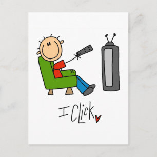 Carte Postale Je clique sur les T-shirts et les cadeaux de TV Ad