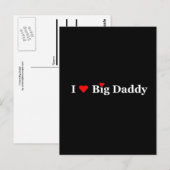 Carte Postale Je Coeur Big Daddy (Devant / Derrière)