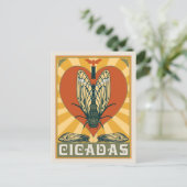 Carte Postale Je Coeur Cicadas (Debout devant)