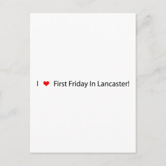 Carte Postale Je Coeur Premier Vendredi À Lancaster