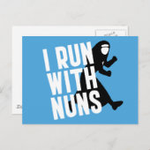 Carte Postale Je cours avec des soeurs (Devant / Derrière)