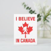 Carte Postale Je Crois Au Canada - Bigfoot Drôle (Debout devant)