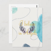 Carte Postale Je crois aux anges Abstraits en arrière (Devant / Derrière)