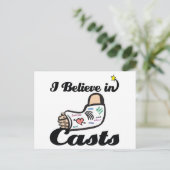 Carte Postale je crois aux casts (Debout devant)