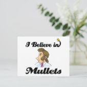 Carte Postale je crois aux mullets (Debout devant)