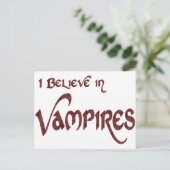 Carte Postale Je Crois Aux Vampires (Debout devant)