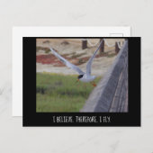 Carte Postale Je Crois Donc Que Je Vols (Devant / Derrière)