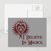 Carte Postale Je crois en Magick (Devant / Derrière)