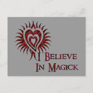 Carte Postale Je crois en Magick