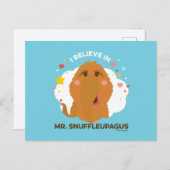 Carte Postale Je crois en Monsieur Snuffleupagus (Devant / Derrière)