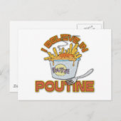Carte Postale Je Crois En Poutine (Devant / Derrière)