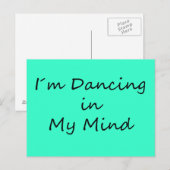 Carte Postale Je danse dans mon esprit (Devant / Derrière)