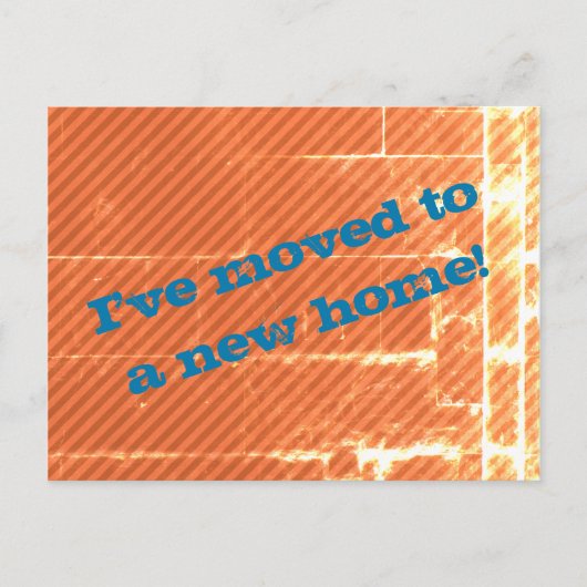 Carte postale "Je déménage dans une nouvelle maiso (Devant)
