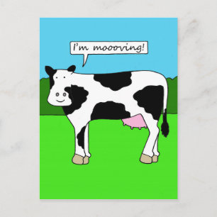 Carte Postale Je déménage une nouvelle maison ou des locaux Vach