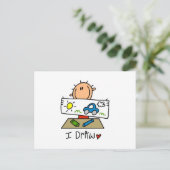 Carte Postale Je Dessine (Debout devant)