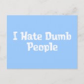 Carte Postale Je Déteste Les Dons Des Gens De La Douce (Devant)