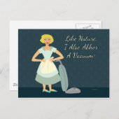 Carte Postale Je déteste un vide (Devant / Derrière)