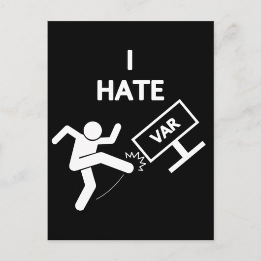 Carte Postale Je déteste VAR (Devant)