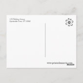 Carte Postale Je Dis Bonjour Bold Peacock Photo Friendly Note (Dos)