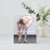 Carte Postale Je dois danser ! (Debout devant)