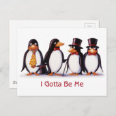 Carte Postale Je Dois Être Moi (Devant / Derrière)