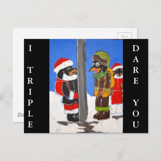 CARTE POSTALE JE DOXIE T'OSE TRIPER (Devant / Derrière)