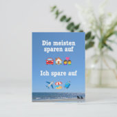 Carte Postale "Je économise sur... voyages !" (Debout devant)