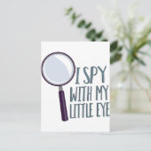 Carte Postale Je espionne (Debout devant)