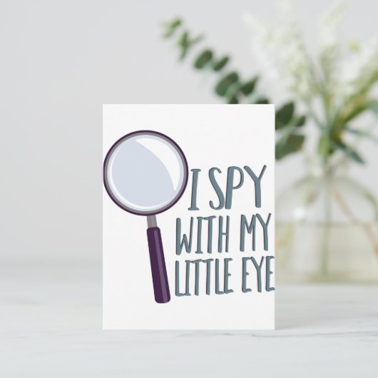 Carte Postale Je espionne (Debout devant)