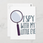 Carte Postale Je espionne (Devant / Derrière)