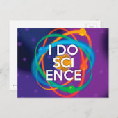 CARTE POSTALE JE FAIS DE LA SCIENCE (Devant / Derrière)