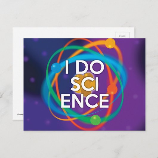 CARTE POSTALE JE FAIS DE LA SCIENCE (Devant / Derrière)