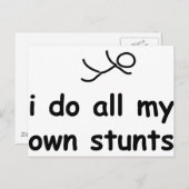 Carte Postale Je Fais Tous Mes Propres Têtes (Devant / Derrière)